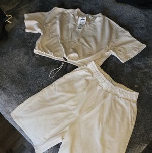 Lilyful 2pc top and shorts, size S